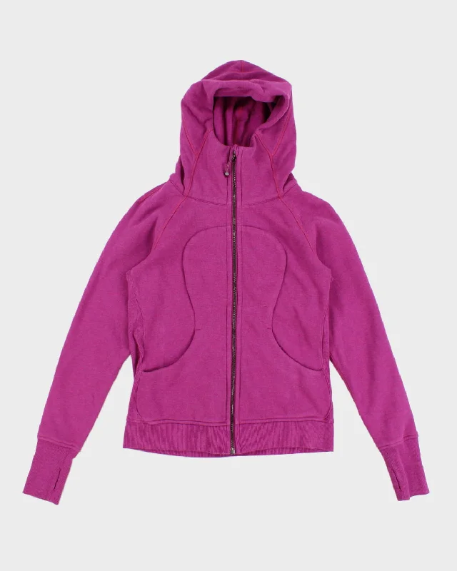 Magenta Lululemon Zip-Up Hoodie - M