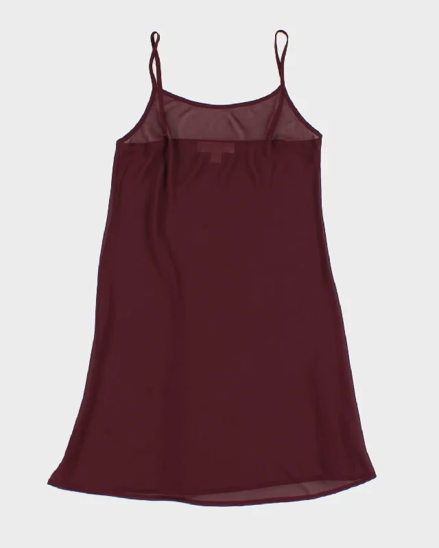 Michael Kors Purple Mesh Slip Dress - S