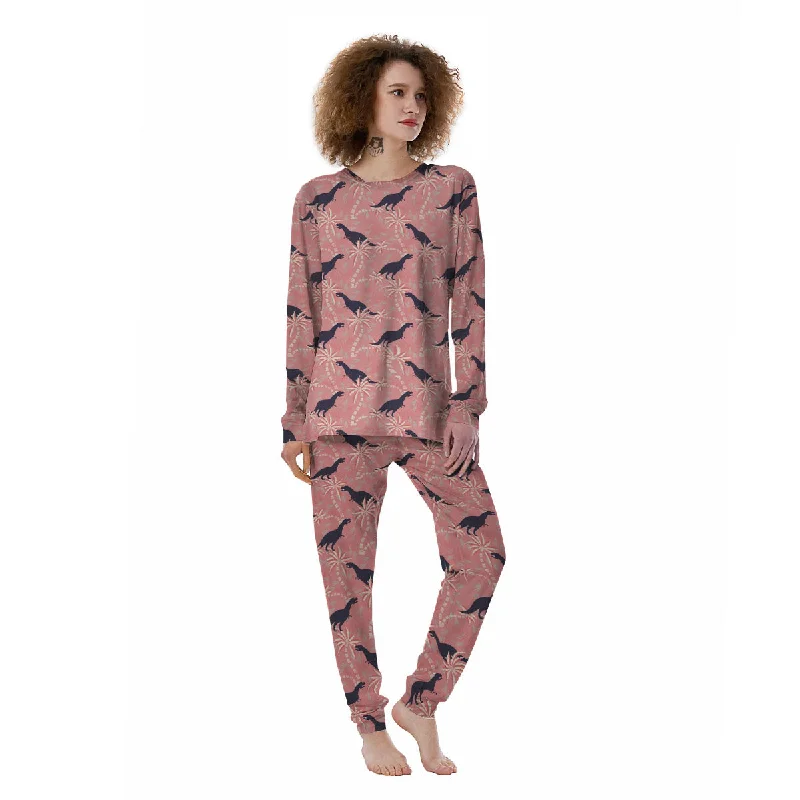 Tyrannosaurus Fossil Print Pattern Women's Pajamas