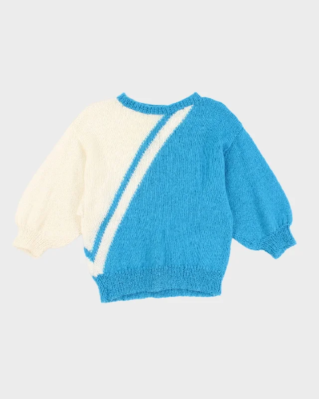 Vintage Two Tone Knit Jumper - S