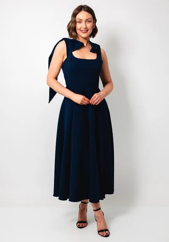 Kevan Jon Nancy Flare Long Dress, Navy