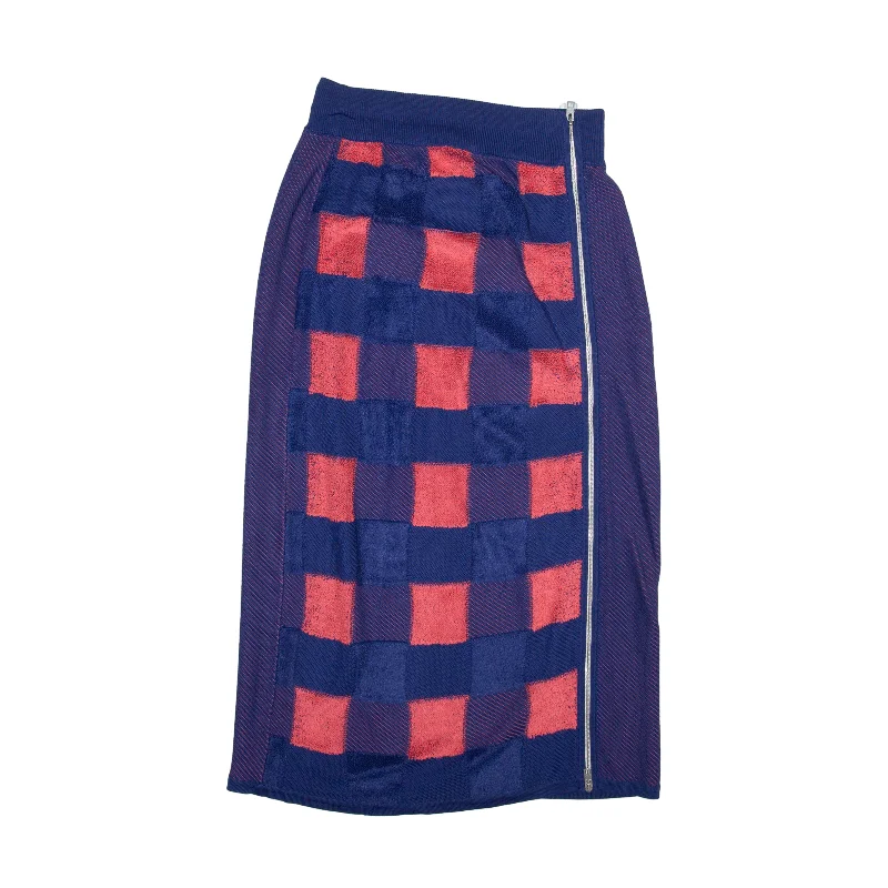 RAG & BONE Knee Length Straight Skirt Blue Womens XS