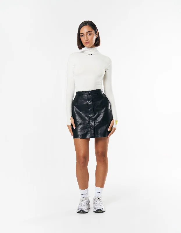 S1 Faux Skirt Short - Black