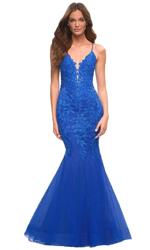 La Femme - 30584 Beaded Lace Mermaid Gown