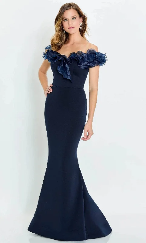 Montage by Mon Cheri M538 - Cap Sleeve Ruffled Formal Gown