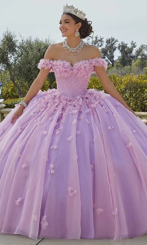 Mori Lee 60186 - Floral Embellished Sweetheart Neck Ballgown