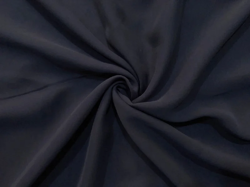 Black Plain Georgette Fabric