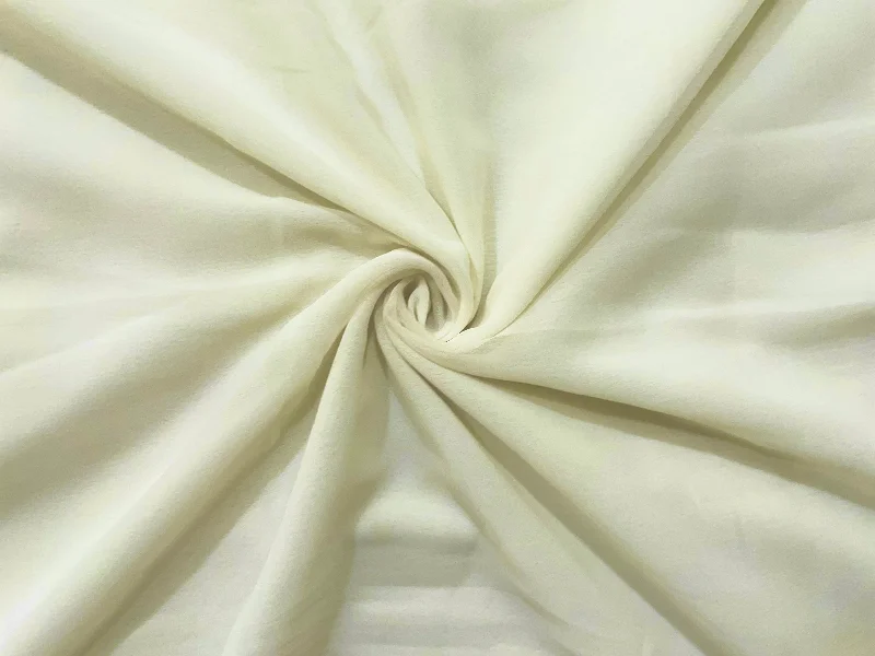 Cream Plain Georgette Fabric