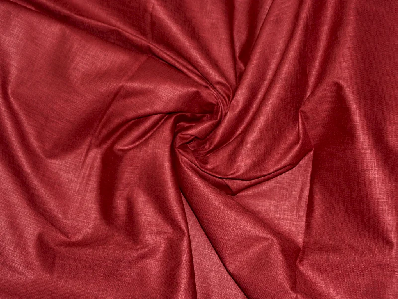 Dark Maroon Premium Linen 60 Lea Fabric