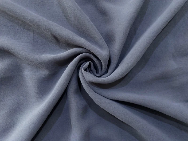 Gray Plain Georgette Fabric