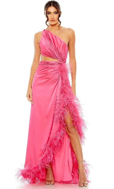 Mac Duggal 11689 - Feather Detailed Prom Dress