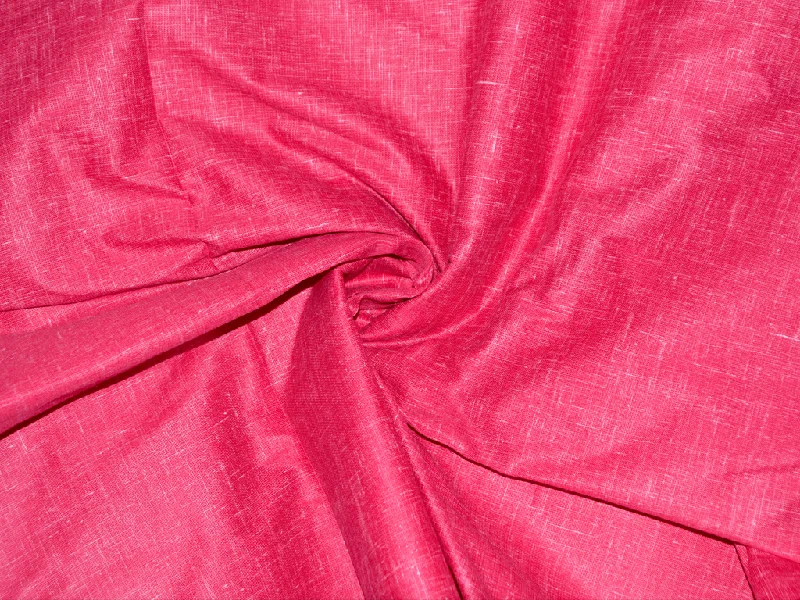 Magenta Cotton Linen Fabric