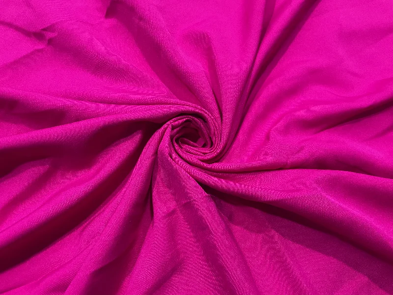 Rani Pink Plain Butter Crepe Fabric