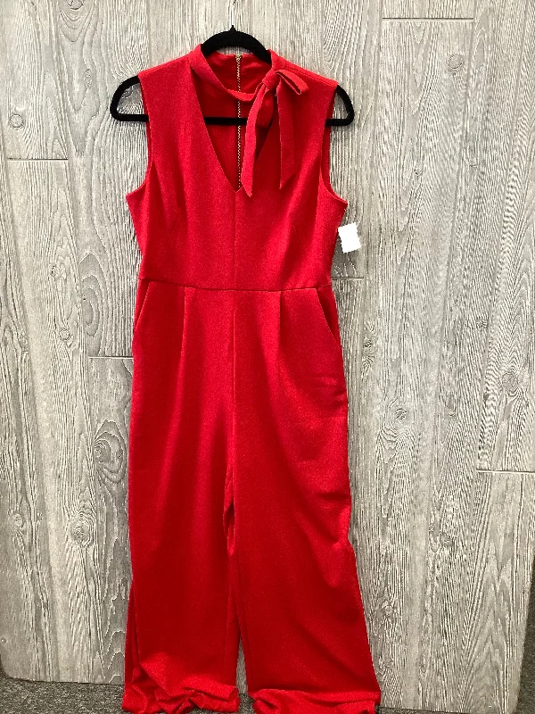 Red Jumpsuit Calvin Klein, Size M