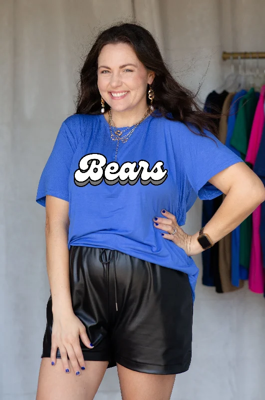 School Spirit Signature Tee Retro Bears Blue