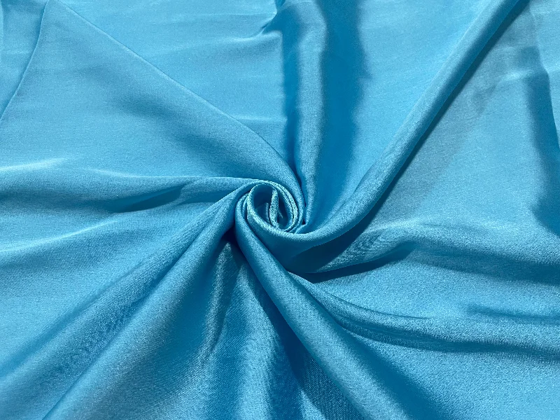 Sky Blue Plain Japan Satin Fabric