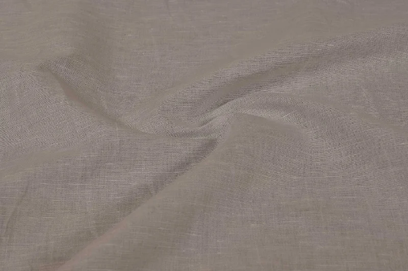 White Plain Cotton Linen  Fabric