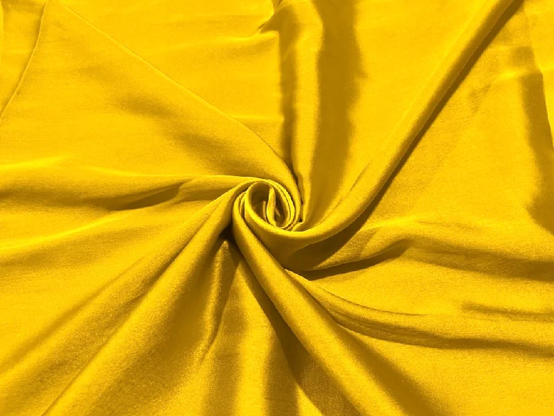 Yellow Plain Japan Satin Fabric