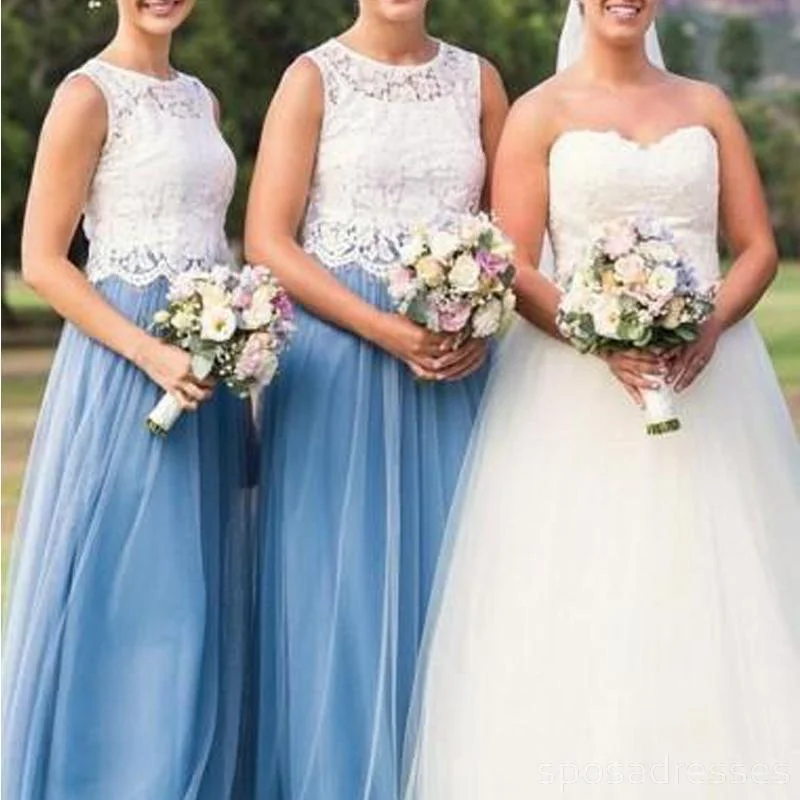 Illusion Lace Blue Tulle Skirt Long Cheap Bridesmaid Dresses Online, WG277 Summer Maxi Skirt Illusion Lace Blue Tulle Skirt Long Cheap Bridesmaid Dresses Online, WG277 Summer Maxi Skirt