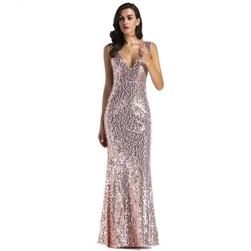 Rose Gold Sequin Dress