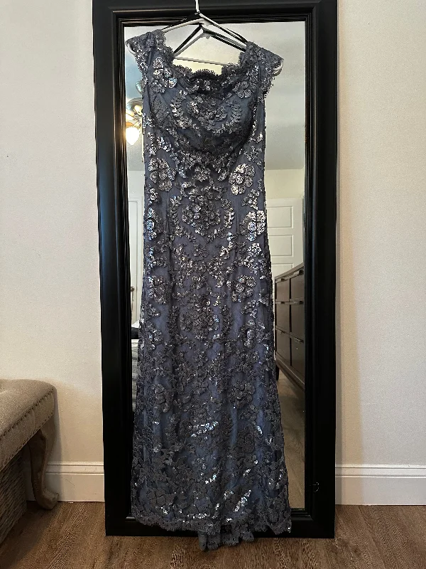 Tadashi Shoji BHLDN-Tadashi Shoji Odette Off-Shoulder Sequin Mesh Column Gown