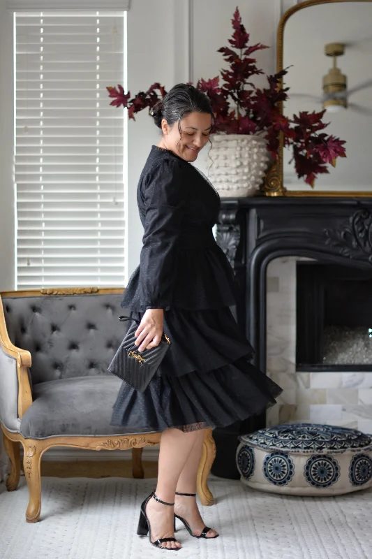 Prague Black Tulle Dress