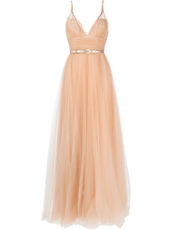 Red Carpet belted tulle dress