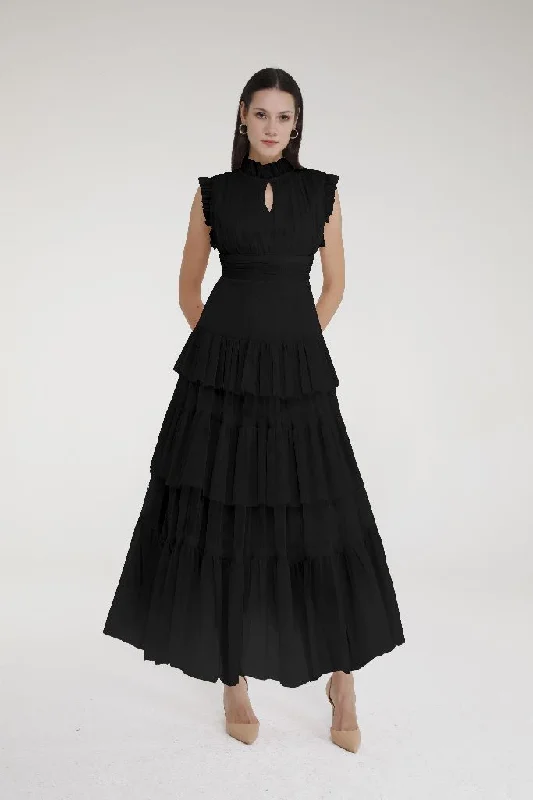 Tulle dress in black