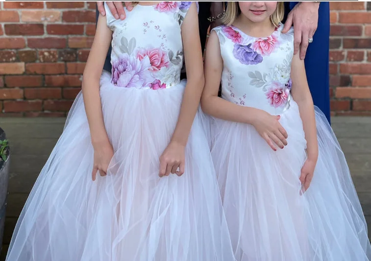 Other Satin/ tulle flower girl dress